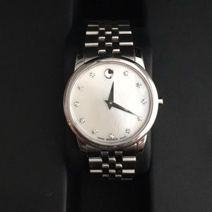 Movado-museum diamond bracelet watch- 0.043 ctw